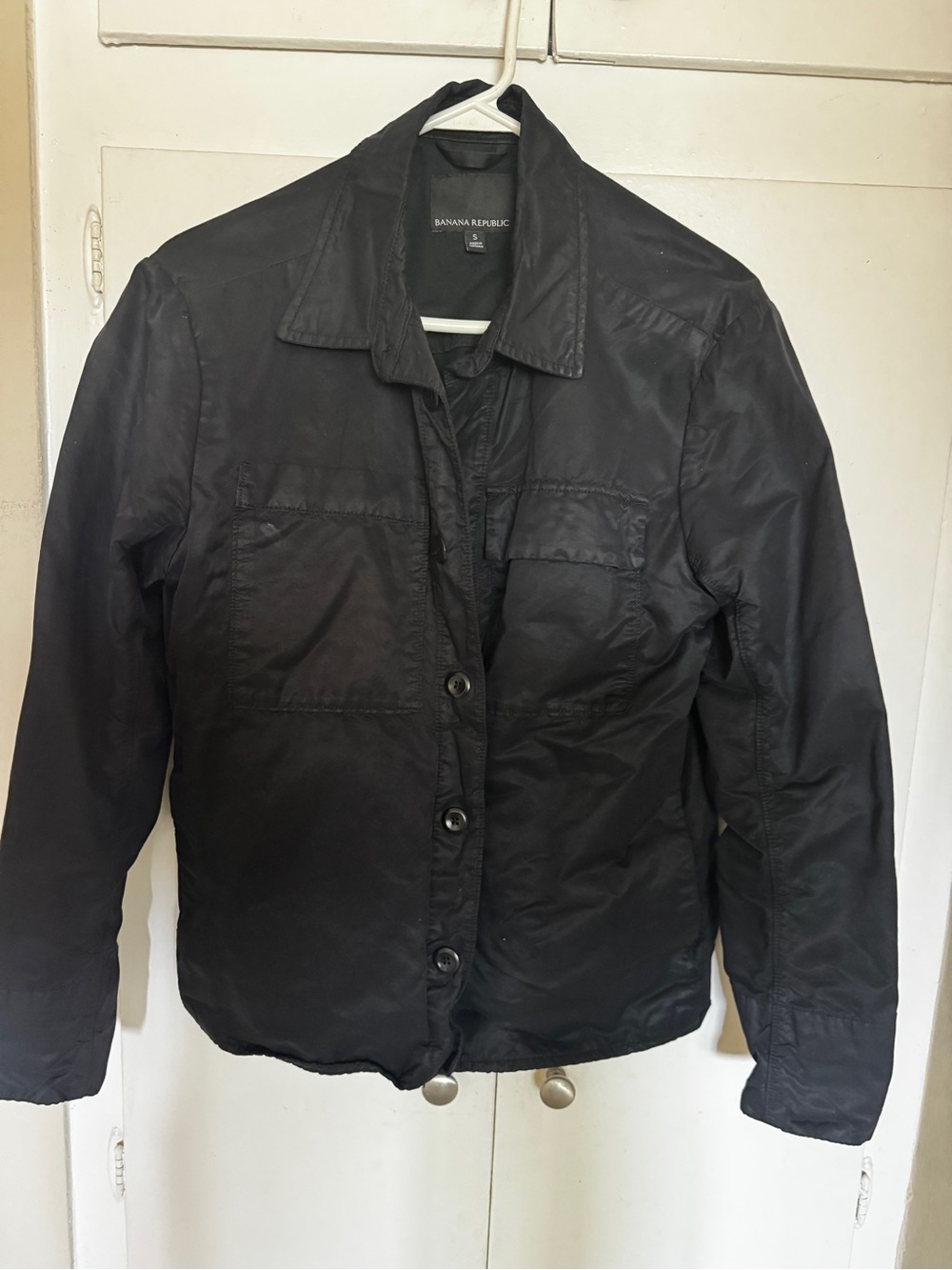 Banana Republic Men’s Black Button-Front Jacket